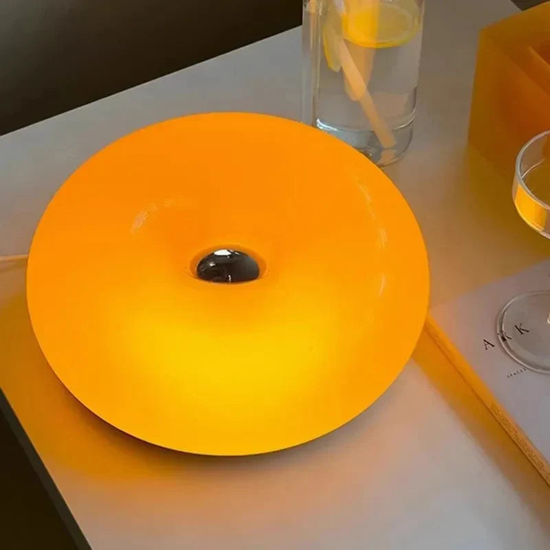 Round Touch Dimmable LED Table Lamp, Warm White, 5W
