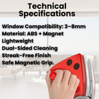 Magnetic Double-Sided Window Cleaner for Glass up to 8 mm