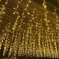 50m LED Icicle Curtain Lights, Outdoor Waterfall Effect