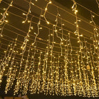 50m LED Icicle Curtain Lights, Outdoor Waterfall Effect