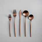 Titanium-Coated 18/10 Stainless Steel Cutlery Set, 4 to 16 Place