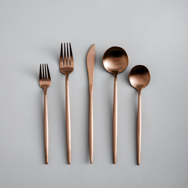 Titanium-Coated 18/10 Stainless Steel Cutlery Set, 4 to 16 Place