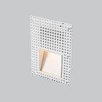 Recessed 3W LED Step Light with Motion Sensor, Frameless White