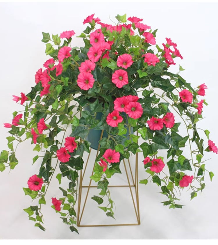 Artificial Trailing Flower Vine 90cm, UV Resistant, 44 Blooms