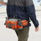 Water-Repellent Bum Bag with Two Bottle Holders, 28 cm