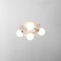 Glass Petal Flower Chandelier with Multiple Lights, G9 LED