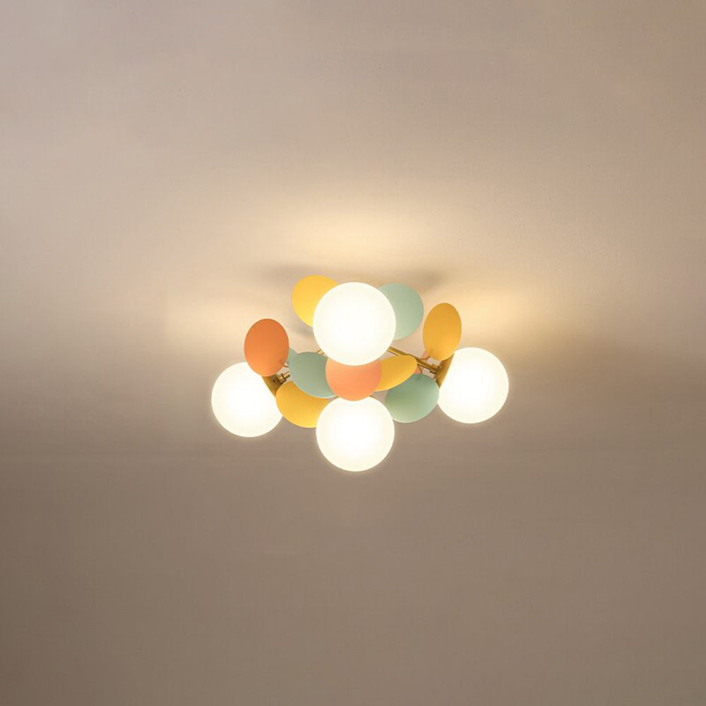 Glass and Acrylic Chandelier with G9 LEDs, 3 Colour Settings