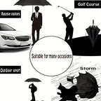 Extra-Large Automatic Vented Umbrella, Double Canopy