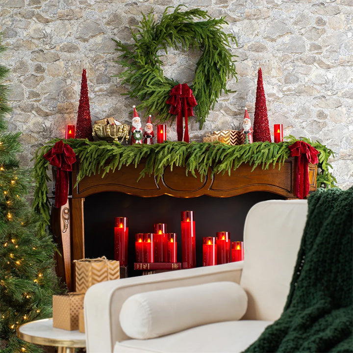 Artificial Pine Christmas Garland, 120 to 270cm, Bendable