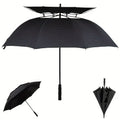 Extra-Large Automatic Vented Umbrella, Double Canopy