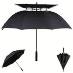 Extra-Large Automatic Vented Umbrella, Double Canopy