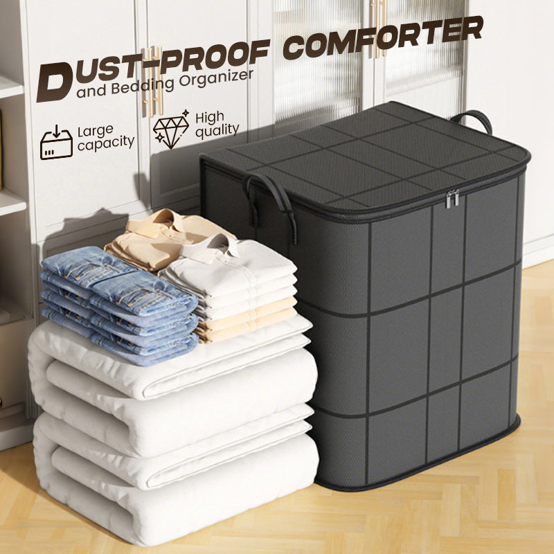 Duvet and Bedding Storage Bag in Charcoal, Double Zip, Three Sizes