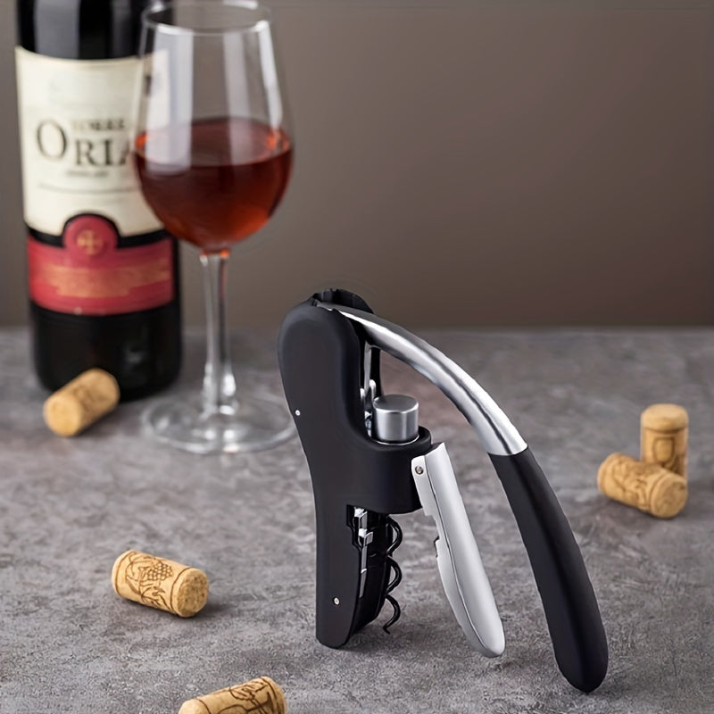 Ergonomic Lever Corkscrew for Wine, 14 x 7.5 cm