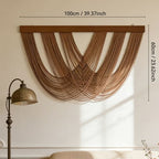 Macrame Cotton Wall Hanging, 100 x 60 cm, Boho Style