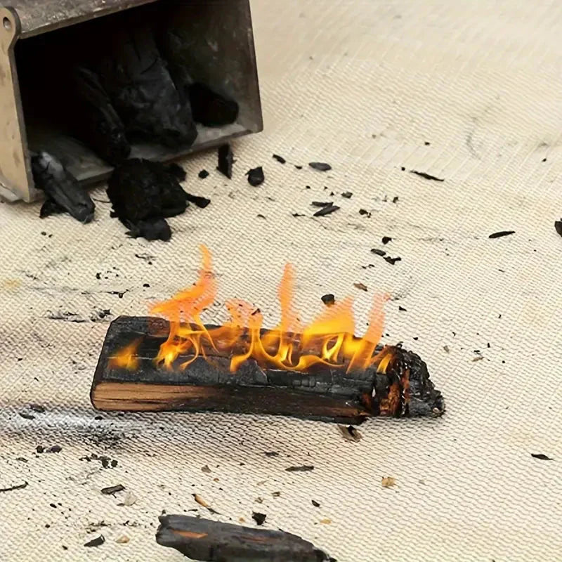 Fireproof BBQ and Fire Pit Mat, Heat Resistant to 800C