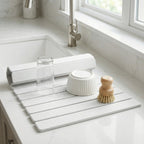 Diatomite Dish Drying Mat 40 x 30cm, Foldable and Fast-Absorbing