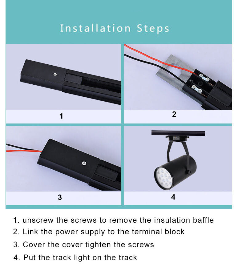 Adjustable Ceiling Track Light with 3, 4 or 5 Spots