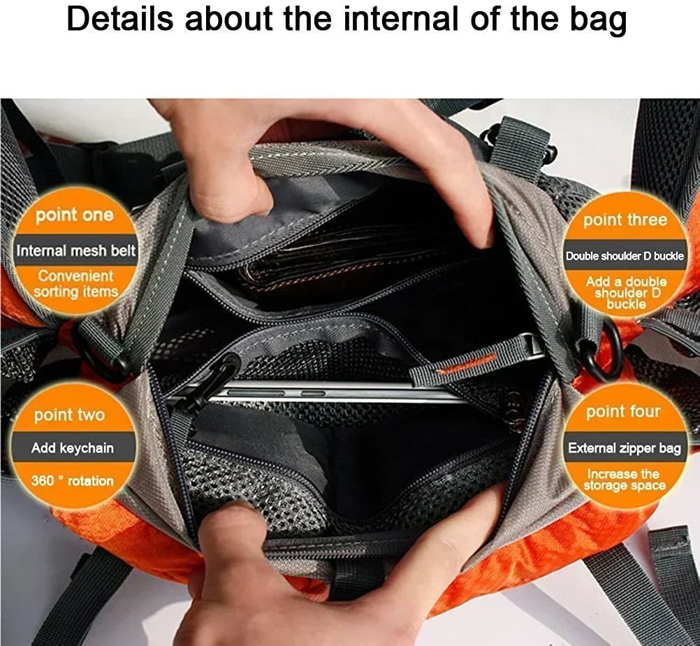Water-Repellent Bum Bag with Two Bottle Holders, 28 cm