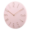 Silent Minimalist Wall Clock, 30 cm, Scandinavian Style