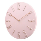 Silent Minimalist Wall Clock, 30 cm, Scandinavian Style