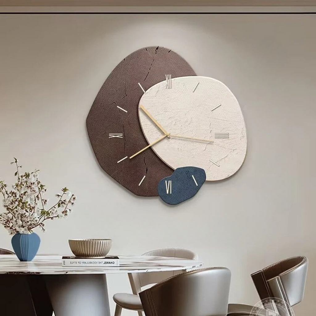 Wooden Wall Clock with LED Backlight, Silent Quartz
