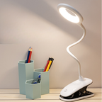 Rechargeable Clip-On Reading Light with Flexible Neck