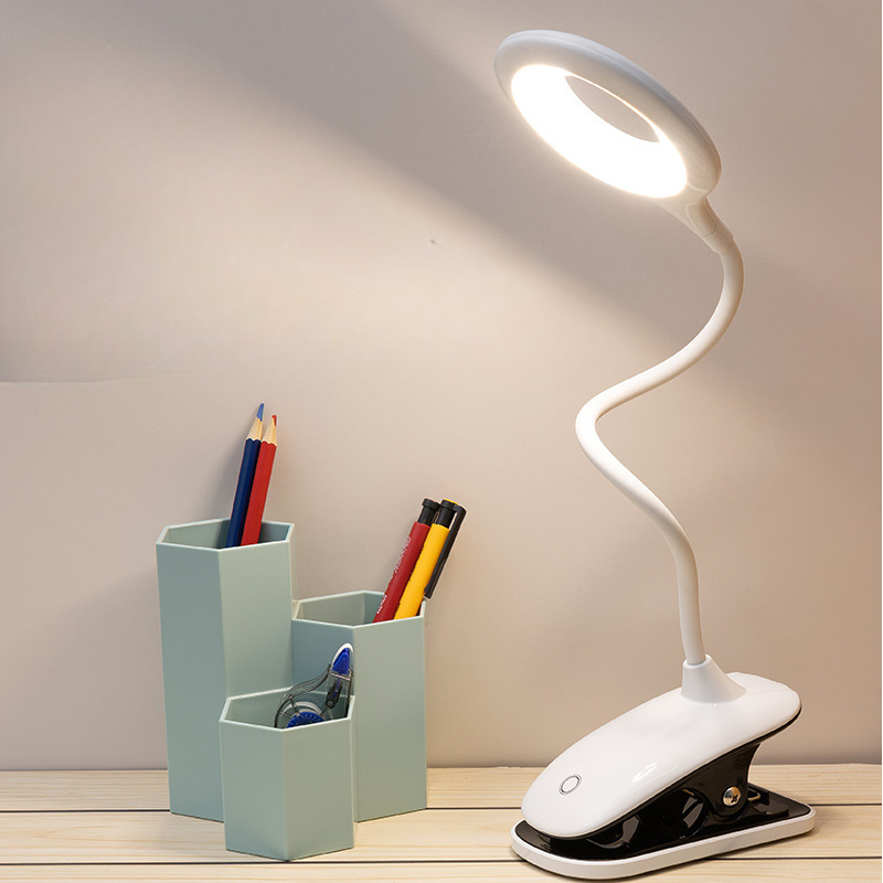 Rechargeable Clip-On Reading Light with Flexible Neck