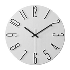 Silent Quartz Wall Clock 30cm, Minimal Design, 7 Colours