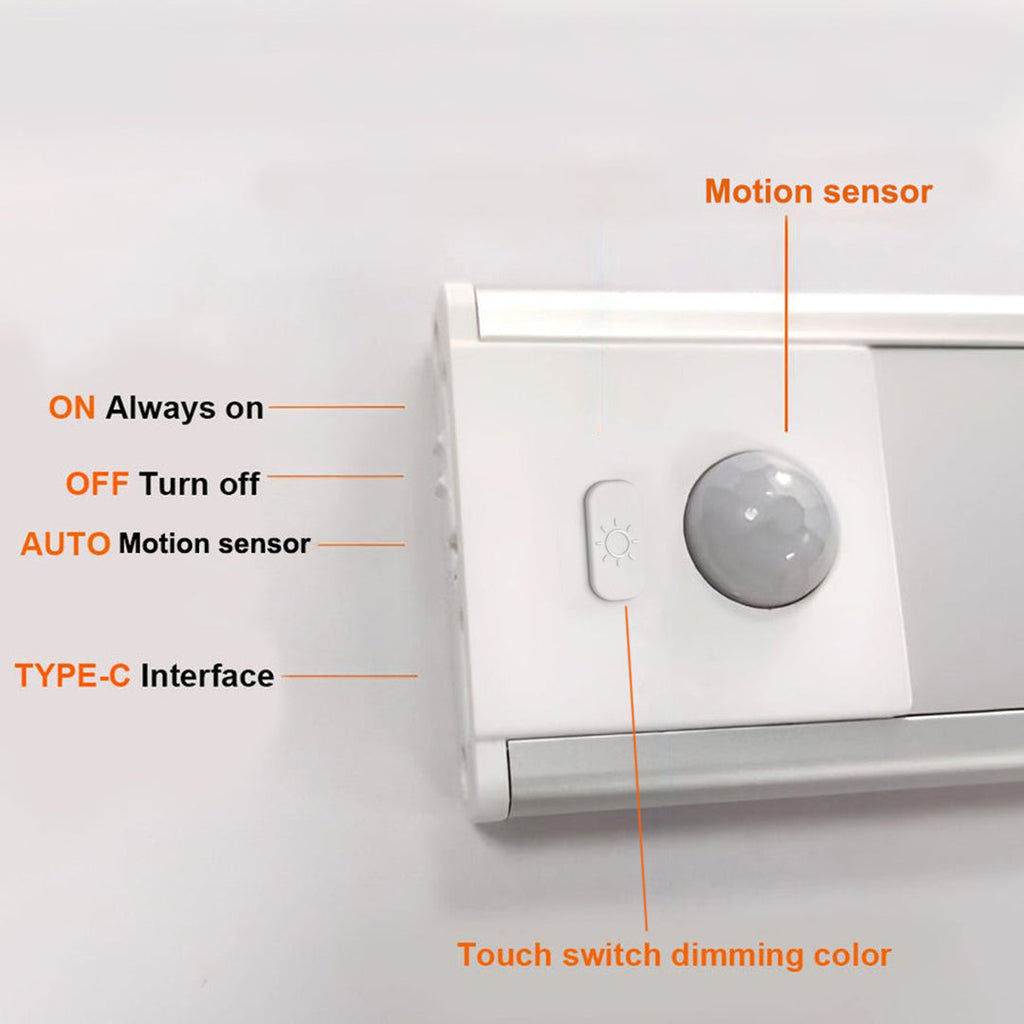 Rechargeable LED Cabinet Light with Motion Sensor, Cordless