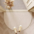 Half-Round Striped Doormat, Non-Slip, Two Sizes