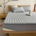 Quilted Water-Resistant Mattress Protector, Fits 30cm Depth