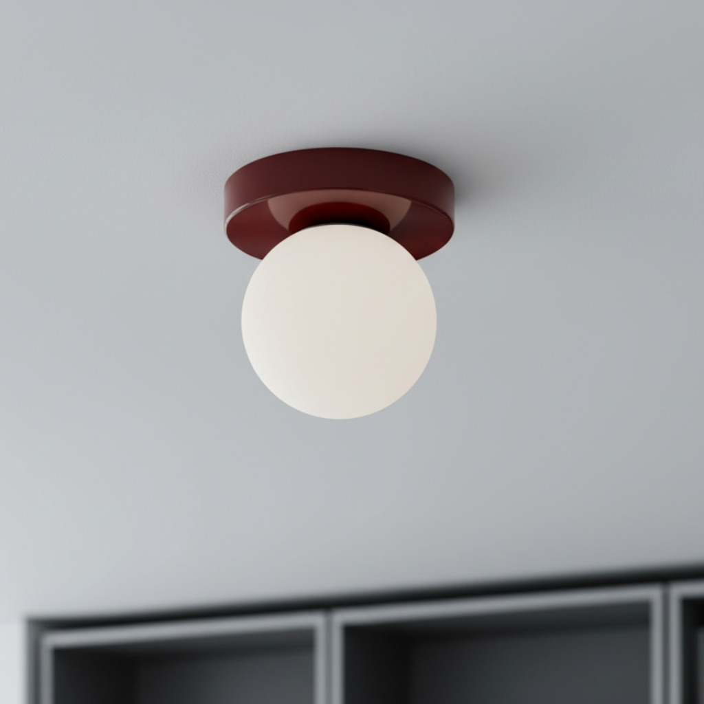 Frosted Glass Globe Wall or Ceiling Light, 12cm, G9 LED Included
