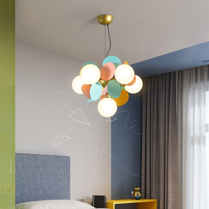 Glass and Acrylic Chandelier with G9 LEDs, 3 Colour Settings