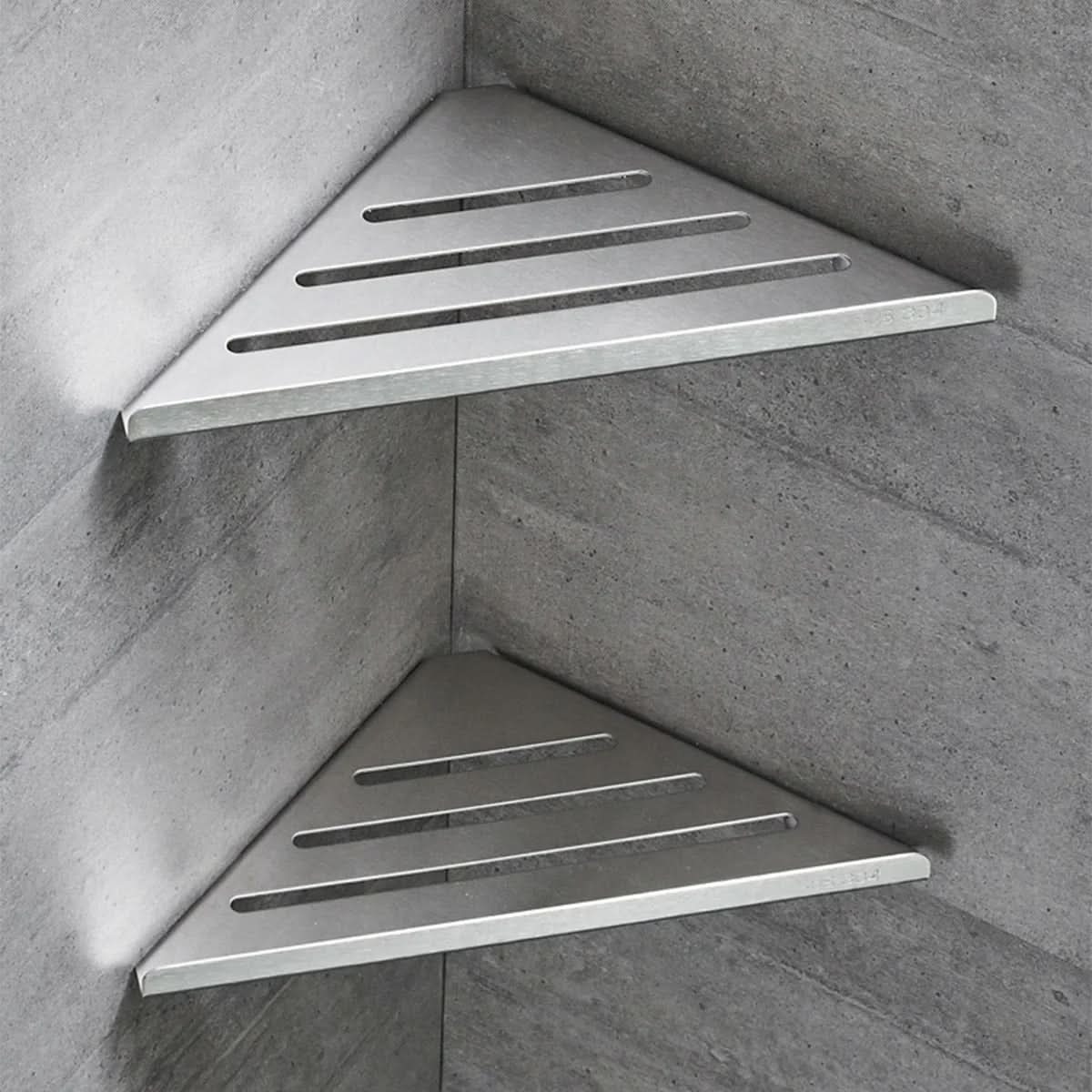 Stainless Steel Corner Shower Shelf, Wall Mounted