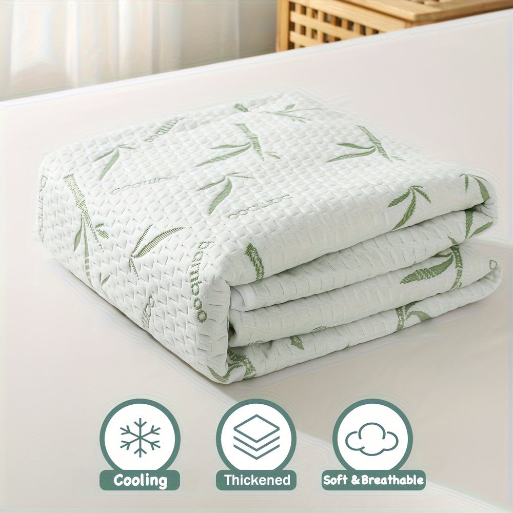 Cooling Bamboo Mattress Protector with 3D Airflow Layer
