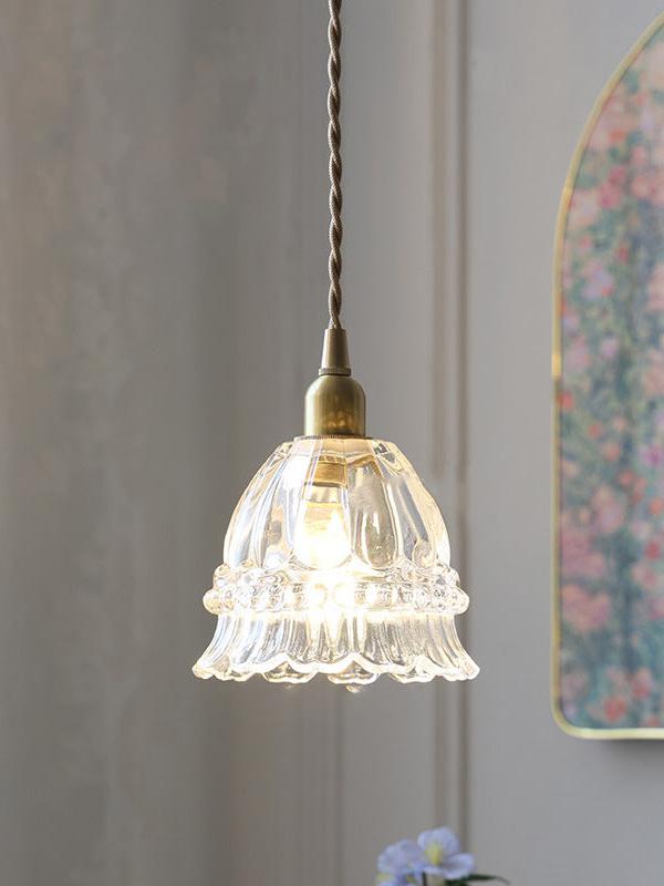 Jellyfish Glass Pendant Light, Clear or Amber Glass