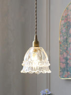 Jellyfish Glass Pendant Light, Clear or Amber Glass