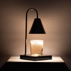 Marble-Effect Candle Warmer Lamp, Flameless Wax Melting