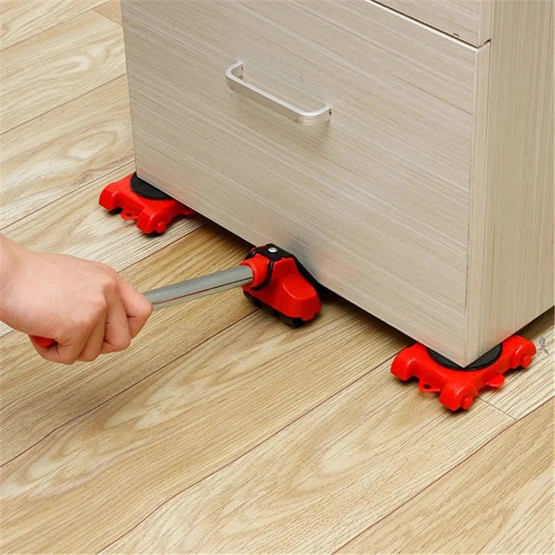 Furniture Moving Set with Lifter and Four Wheels