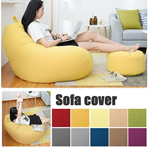 Ergonomic Bean Bag Cover, Unfilled, Washable Polyester