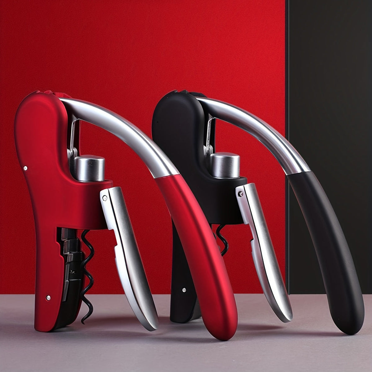 Ergonomic Lever Corkscrew for Wine, 14 x 7.5 cm
