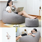 Ergonomic Bean Bag Cover, Unfilled, Washable Polyester