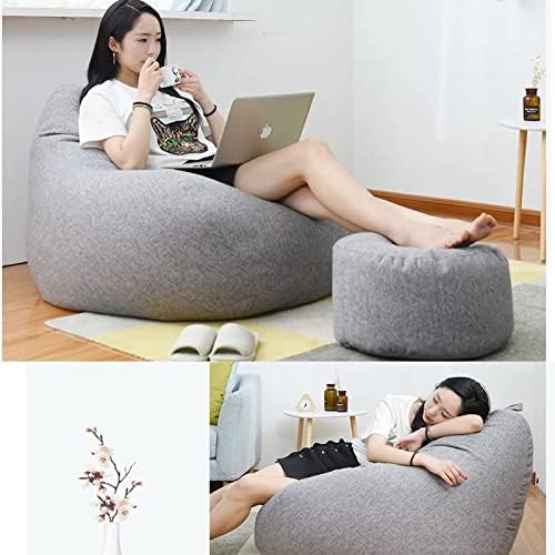 Ergonomic Bean Bag Cover, Unfilled, Washable Polyester