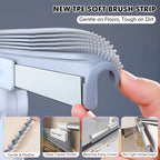 Floor Squeegee with Rubber Blade and TPE Brushes, 30 or 50 cm