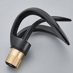 Waterfall Basin Mixer Tap in Brass, Single Lever