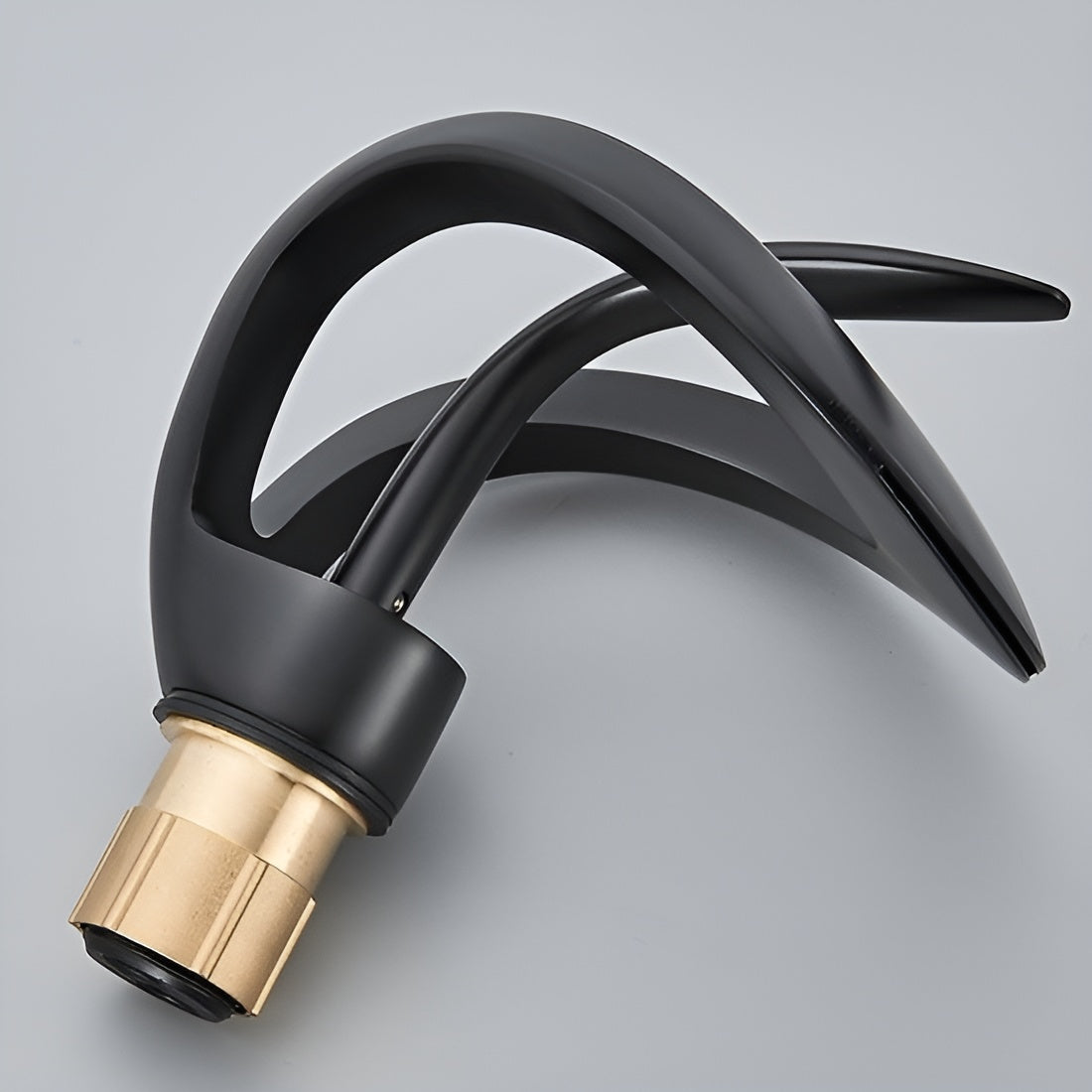 Waterfall Basin Mixer Tap in Brass, Single Lever