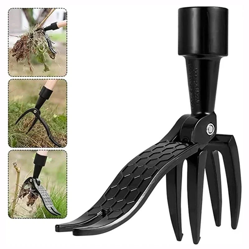 Stainless Steel Weed Puller with Adjustable Handle, Bladeless
