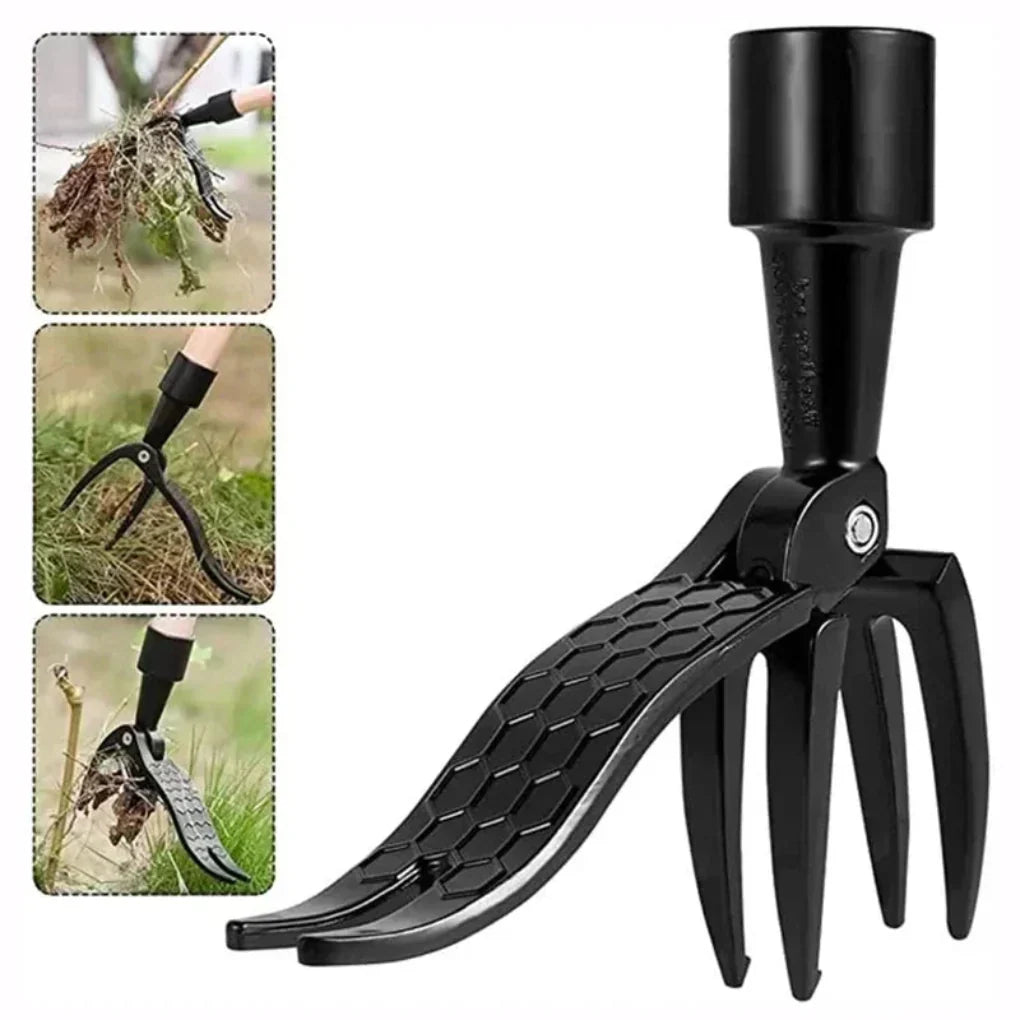 Stainless Steel Weed Puller Claw Head, Chemical-Free Weeding