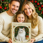 Cat Advent Calendar with 24 Clear Acrylic Hanging Figures