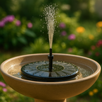 Floating Solar Fountain Pump for Ponds and Bird Baths, IP65